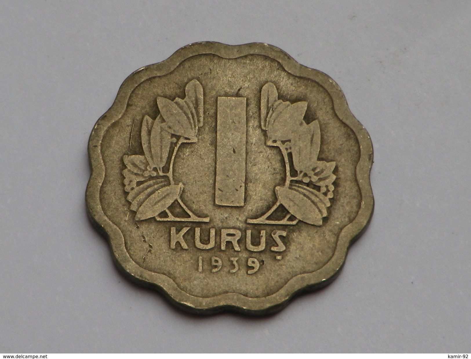 Turquie  1 Kurush  1939   Km#867 Cupronickel    TB - Turquie