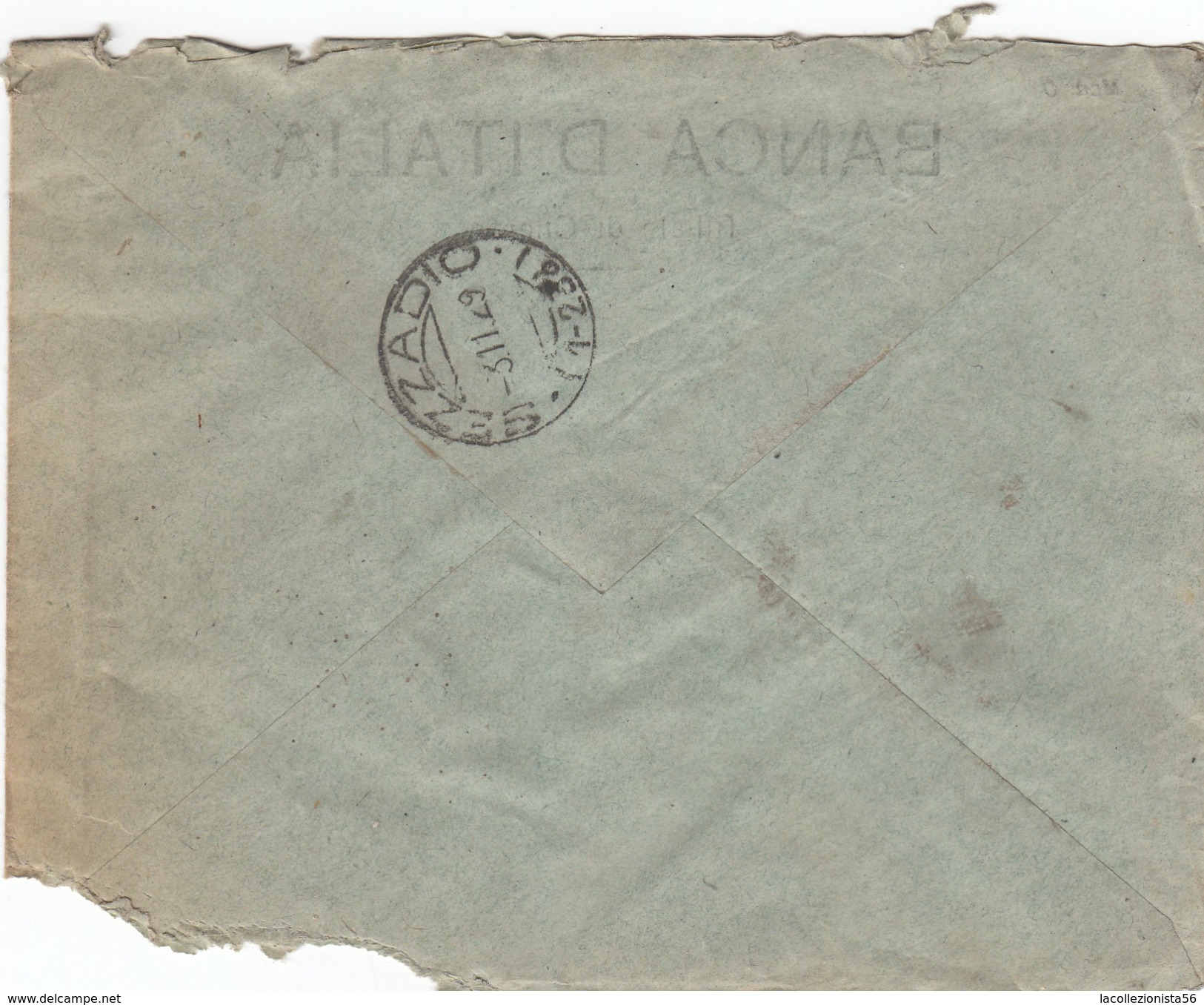 8875-BUSTA LETTERA DA CHEREN(ERITREA) AFFRANCATA 50c. PARMEGGIANI SOVRASTAMPATO "Eritrea" PER SEZZADIO(ALESSANDRIA)-1929 - Eritrea