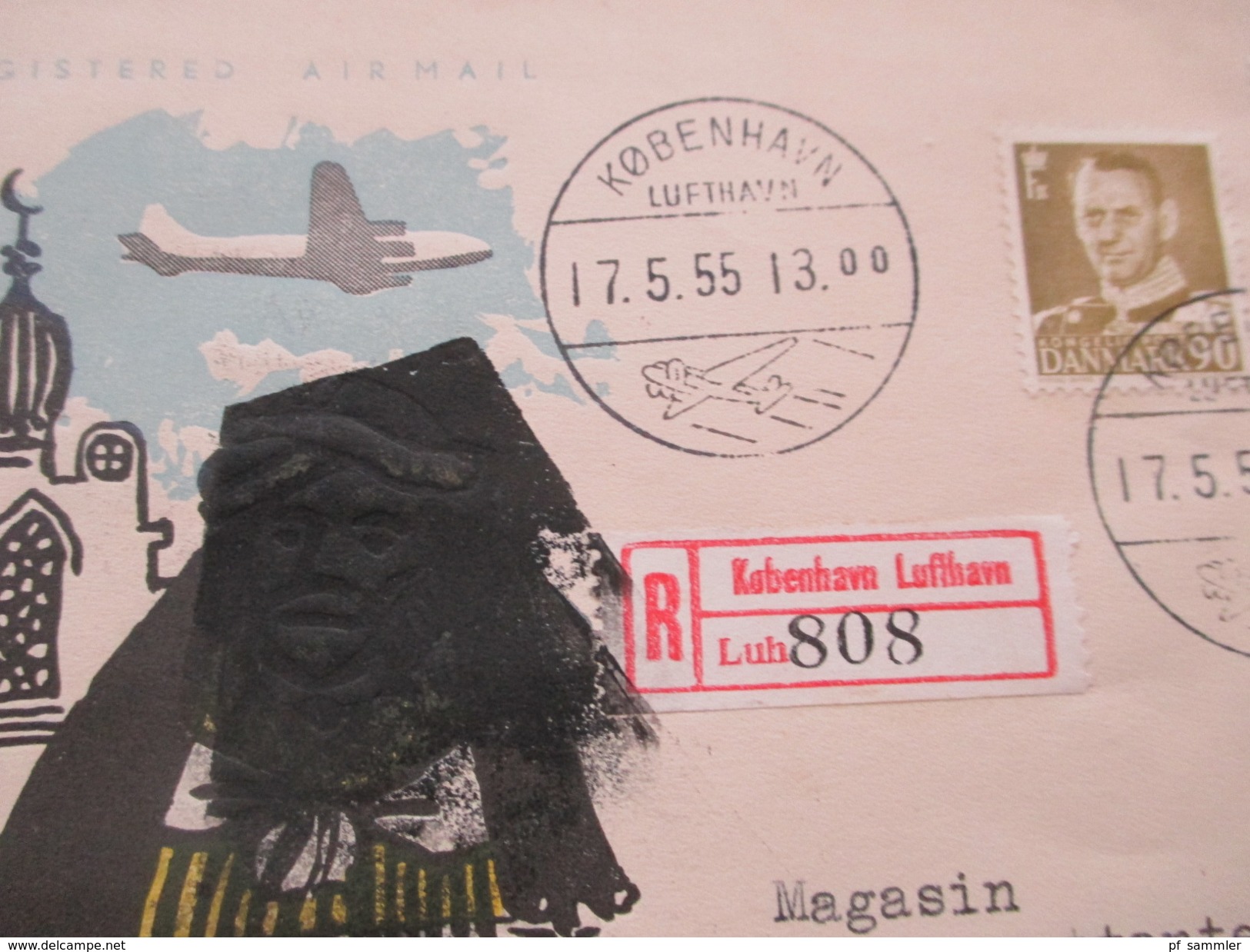 SAS Flüge / Flugpost 1950er Jahre. Dänemark / Grönland / Japan Usw. Mit Schwärzung / Postkrieg! SAS Polar. - Collections (without Album)