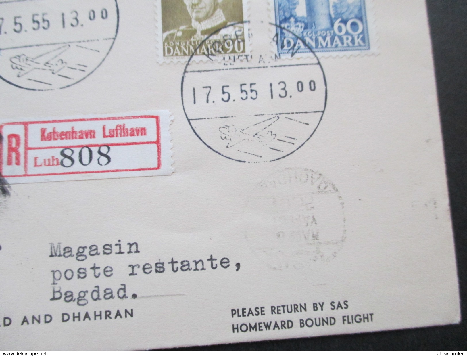 SAS Flüge / Flugpost 1950er Jahre. Dänemark / Grönland / Japan Usw. Mit Schwärzung / Postkrieg! SAS Polar. - Colecciones (sin álbumes)