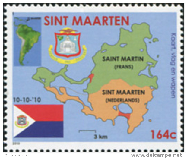 Ref. 565939 * NEW *  - SAN MARTIN . 2010. AUTONOMY. AUTONOMIA - Curacao, Netherlands Antilles, Aruba