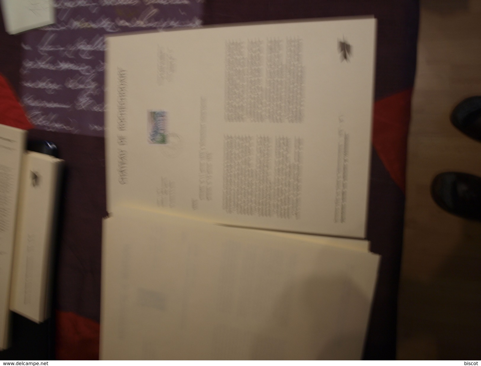 Notices Philatéliques 1 à 37 Avec Timbre Oblitéré Du Premier Jour De Mise En Vente Générale à La Petite Pierre (67) - 1970-1979