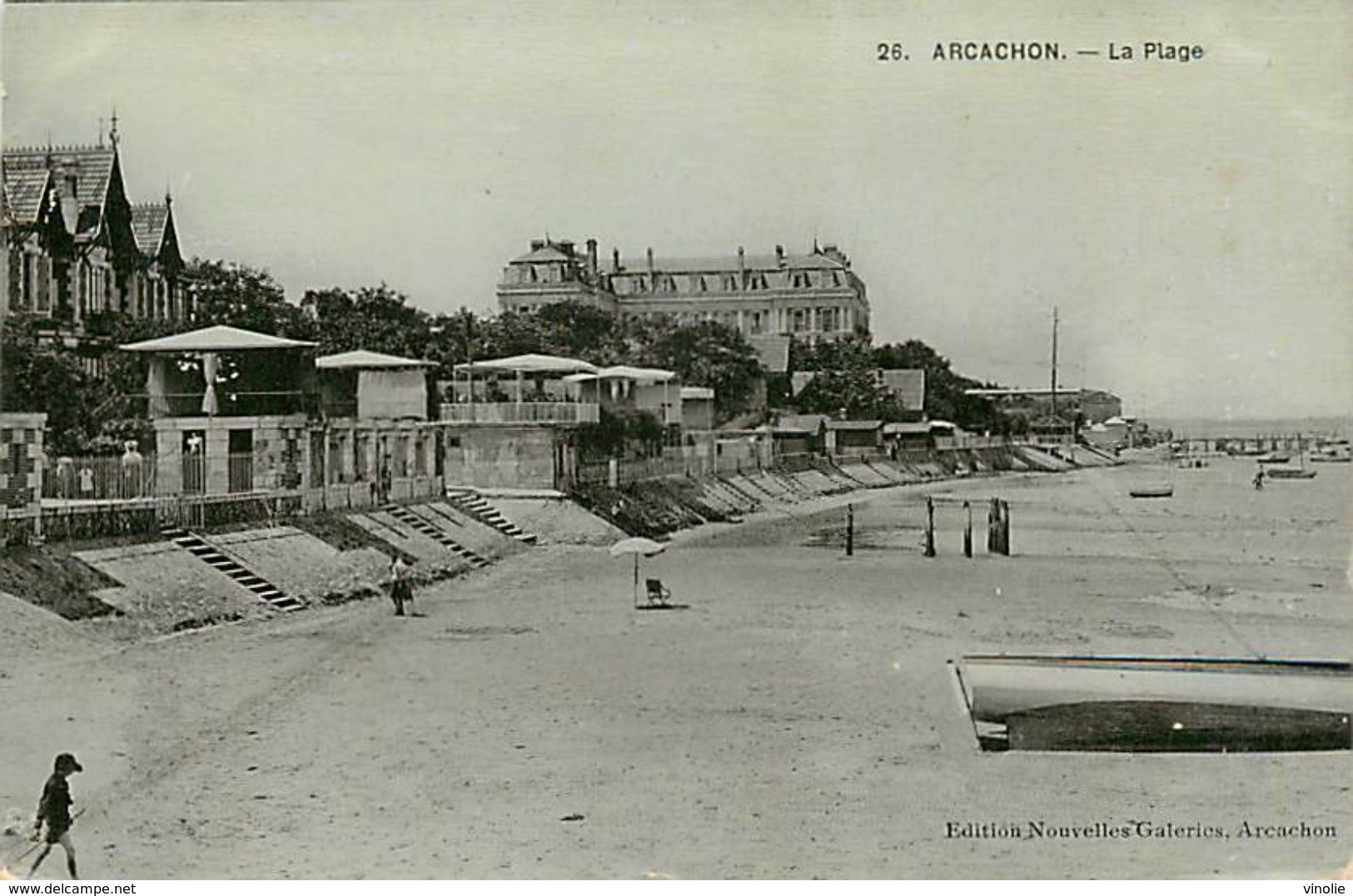 PIE 17-AR-9084 : ARCACHON. LA PLAGE. - Arcachon