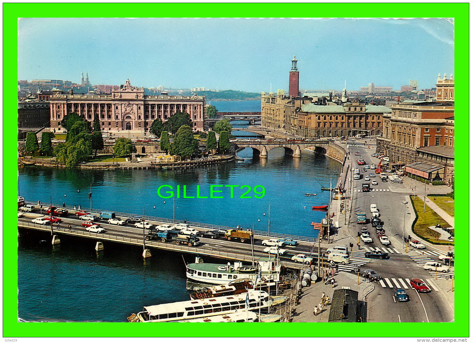 STOCKHOLM, SUÈDE - VIEW FROM GRAND HOTELL TRAVEL IN 1970 - ANIMATED - - Suède