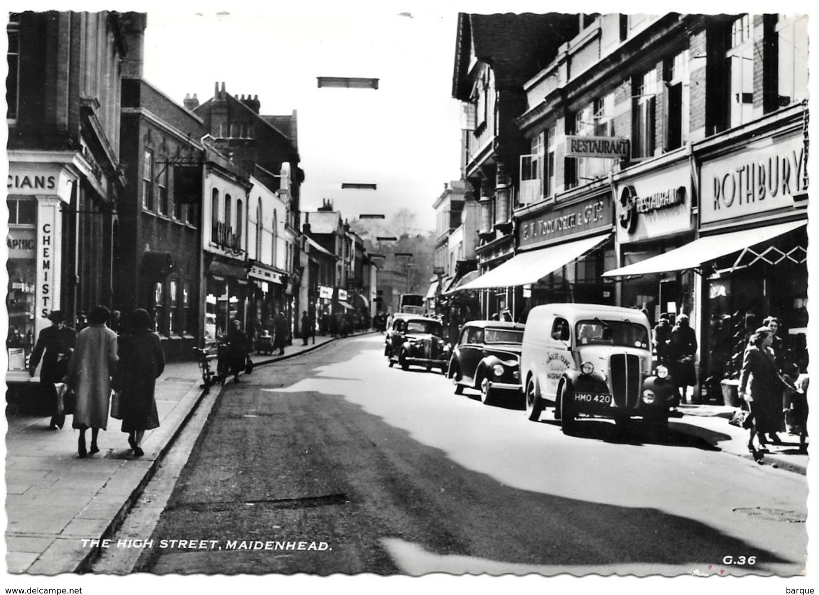 . CPSM 1955 . MAIDENHEAD . The High Street . - Autres & Non Classés