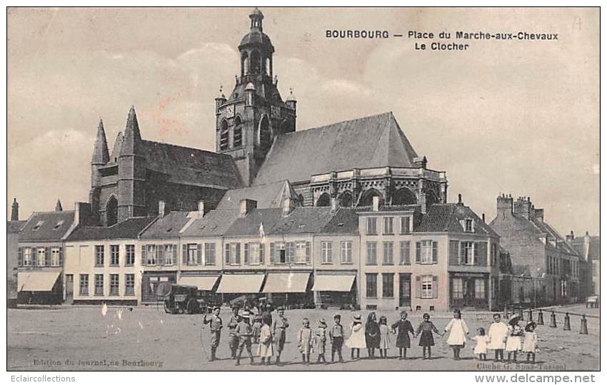 Bourbourg      59         Place Du Marché Aux Chevaux     (voir Scan) - Andere & Zonder Classificatie