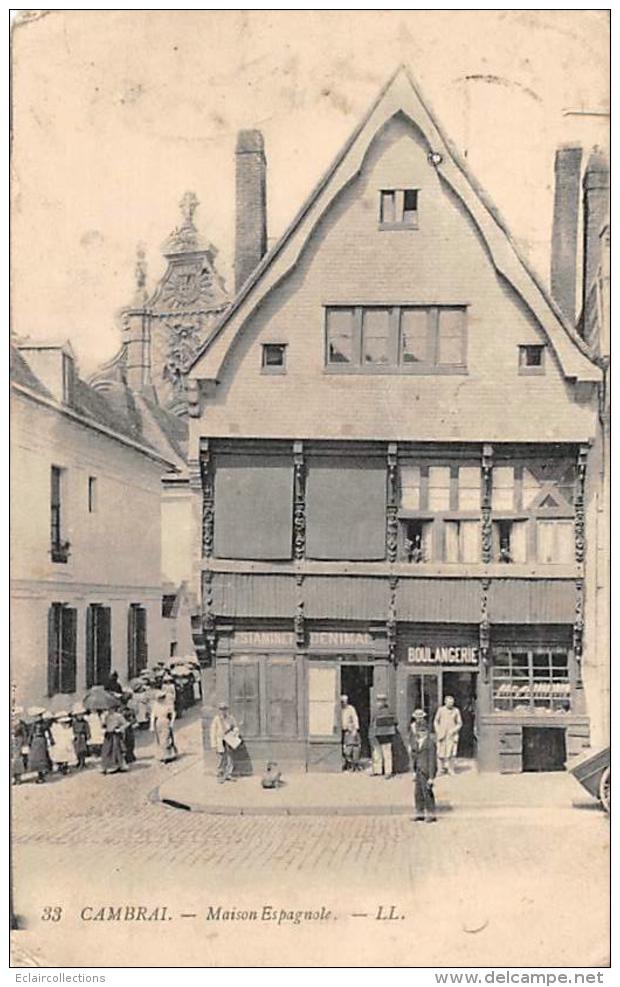 Cambrai    59         Maison Espagnole. Boulangerie             (voir Scan) - Cambrai