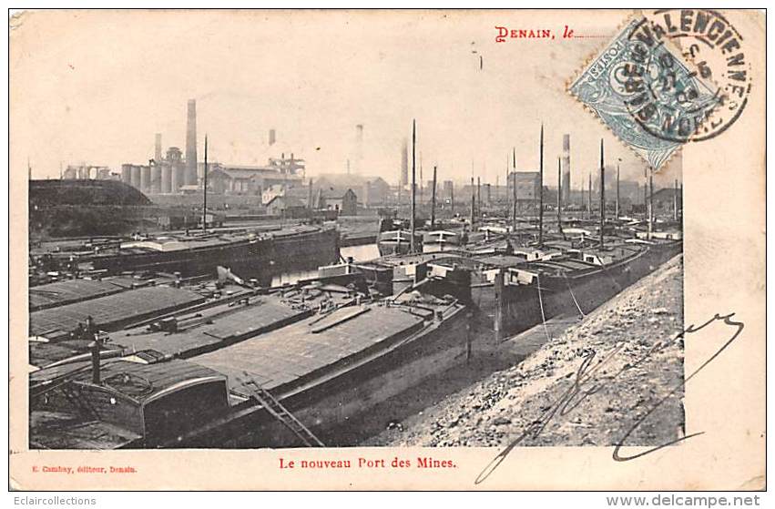 Denain     59       Le Nouveau Port Des Mines        (voir Scan) - Denain