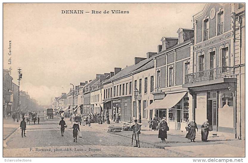 Denain     59         Rue De Villars                            (voir Scan) - Denain