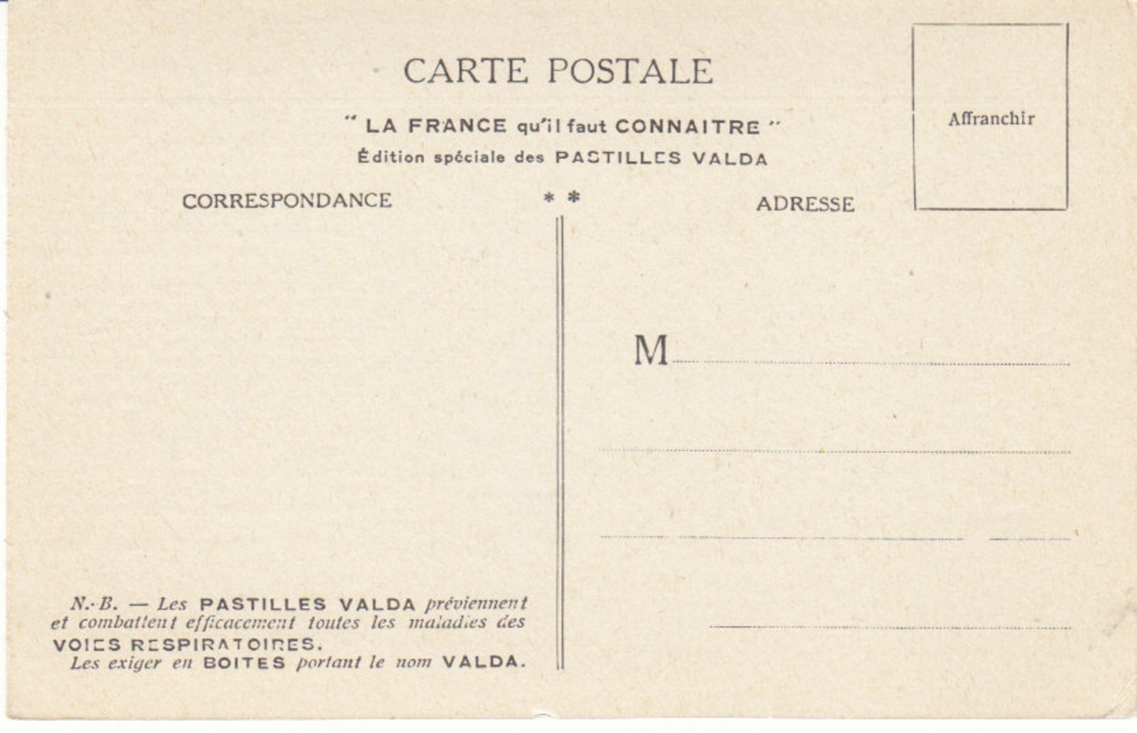 Auch Et Département Du Gers ,carte Des Pastilles Valda , 2 Scans - Auch