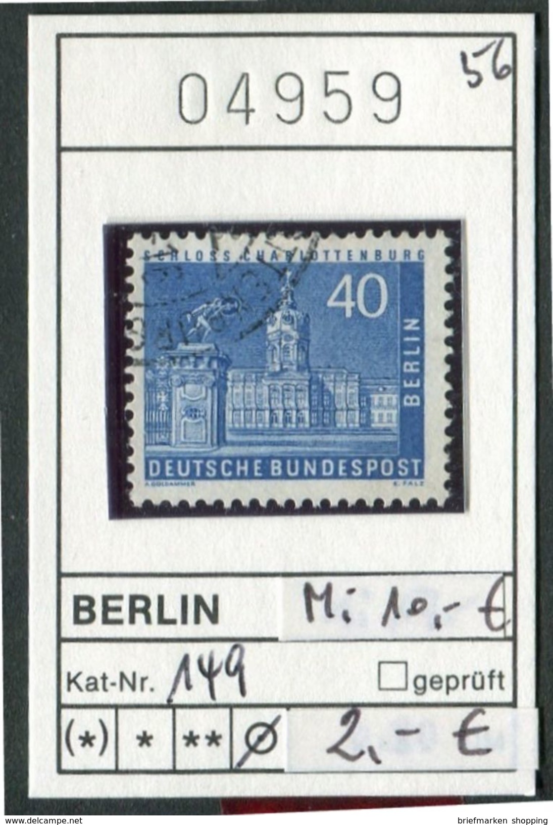 Berlin - Germany - Michel 149  -  Oo Oblit. Used Gebruikt - Usati