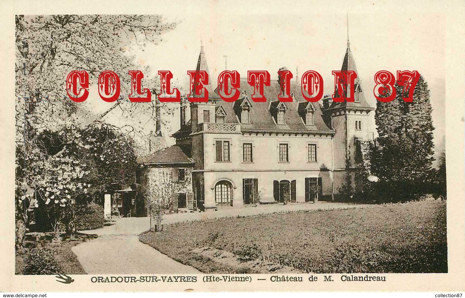 87 - ORADOUR Sur VAYRES - VISUEL RARE Du CHATEAU De Mr CALLANDREAU - Oradour Sur Vayres