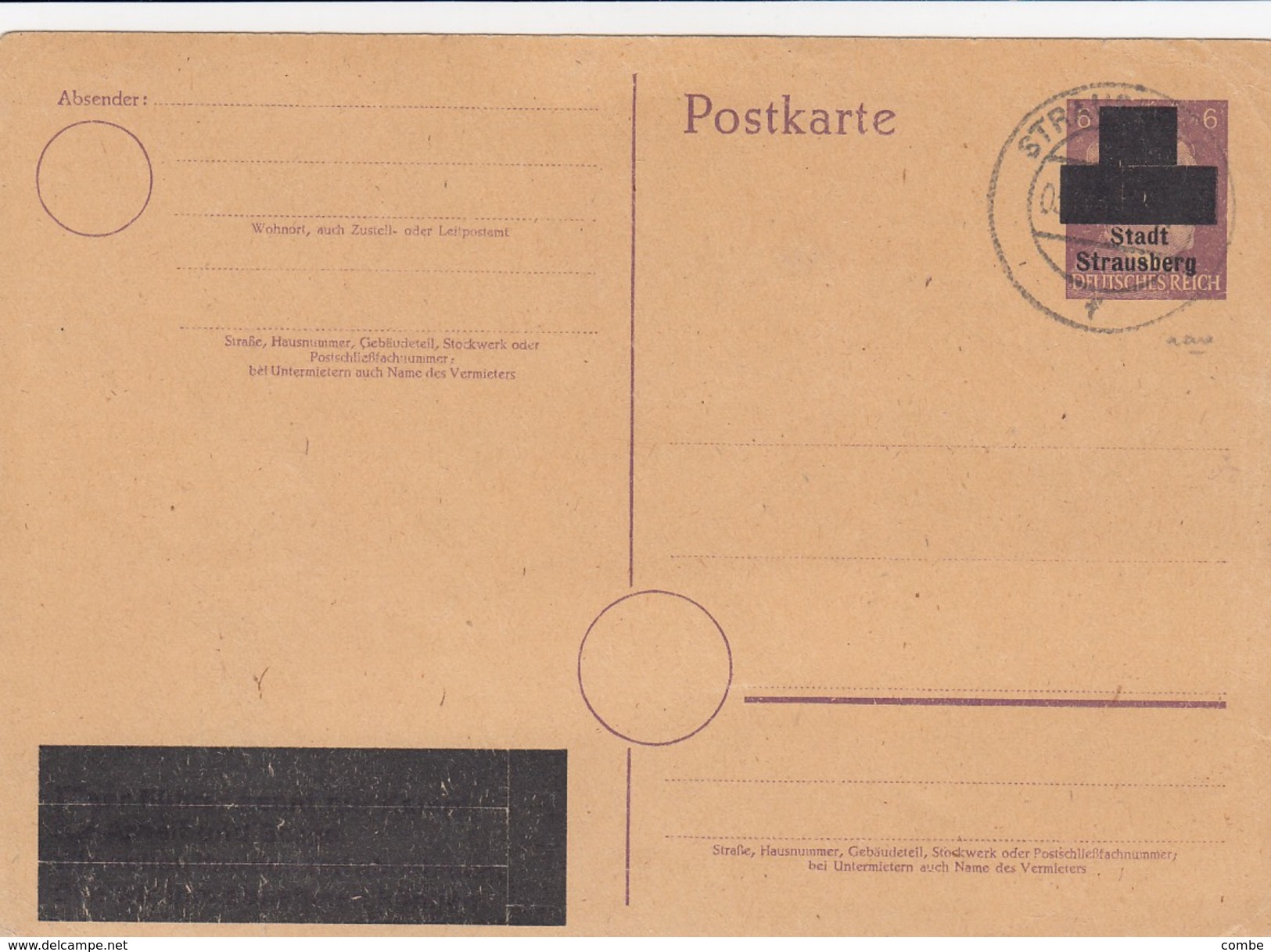 POSTKARTE STADT STRAUSBERG - Autres & Non Classés