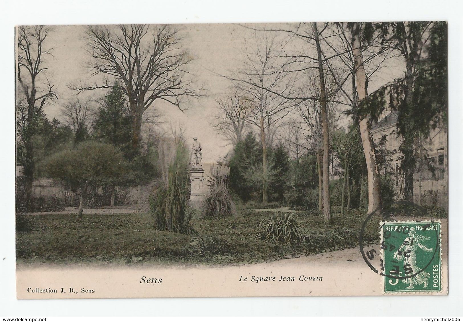 89 Yonne - Sens Le Square Jean Cousin 1907 - Sens