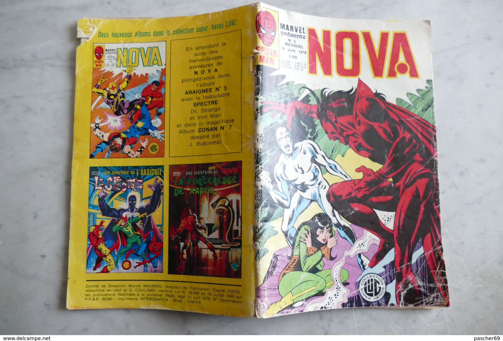Marvel Présente NOVA N°5 Mensuel Du 10 Juin 1978  / LK 14 - Nova