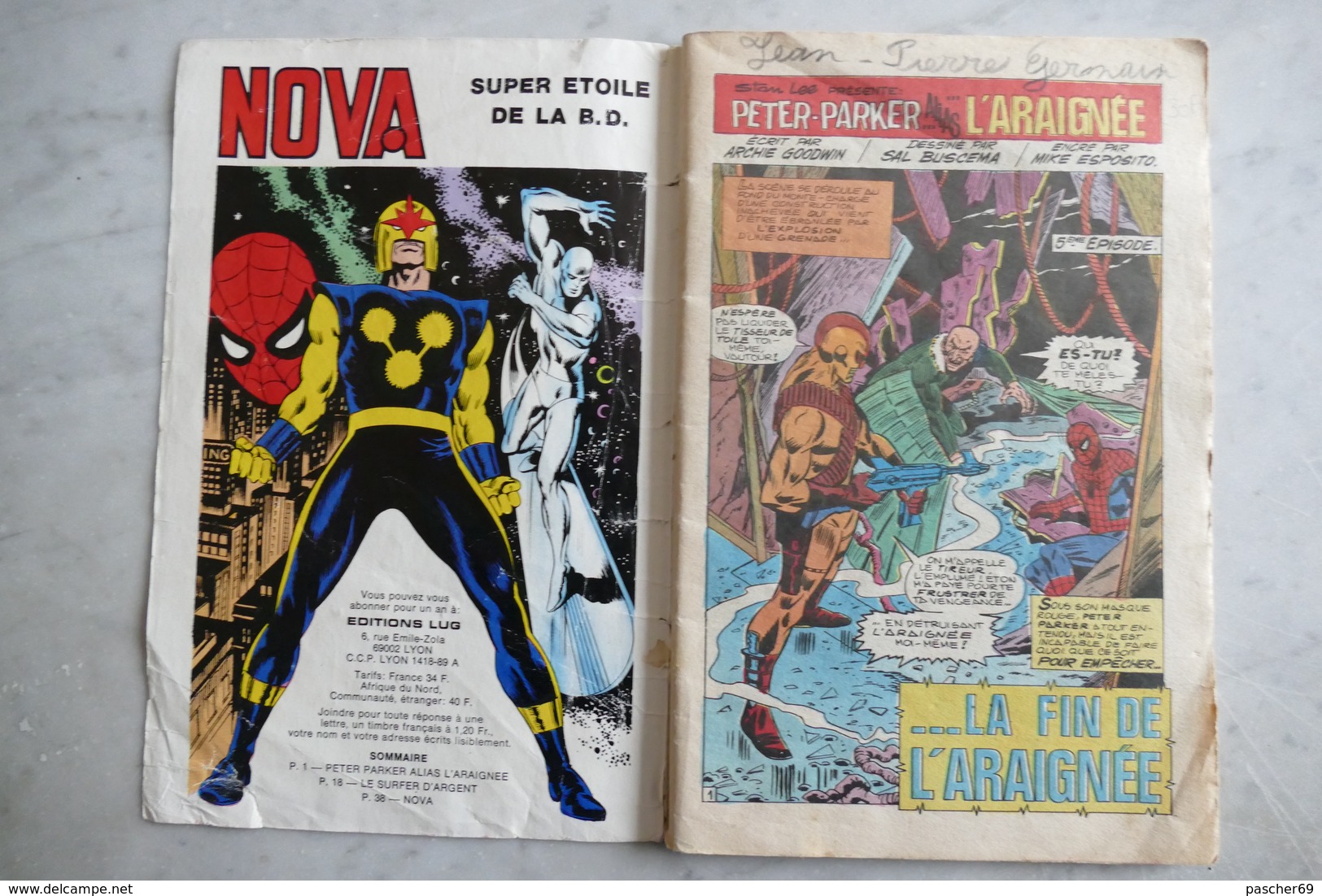 Marvel Présente NOVA N°5 Mensuel Du 10 Juin 1978  / LK 14 - Nova