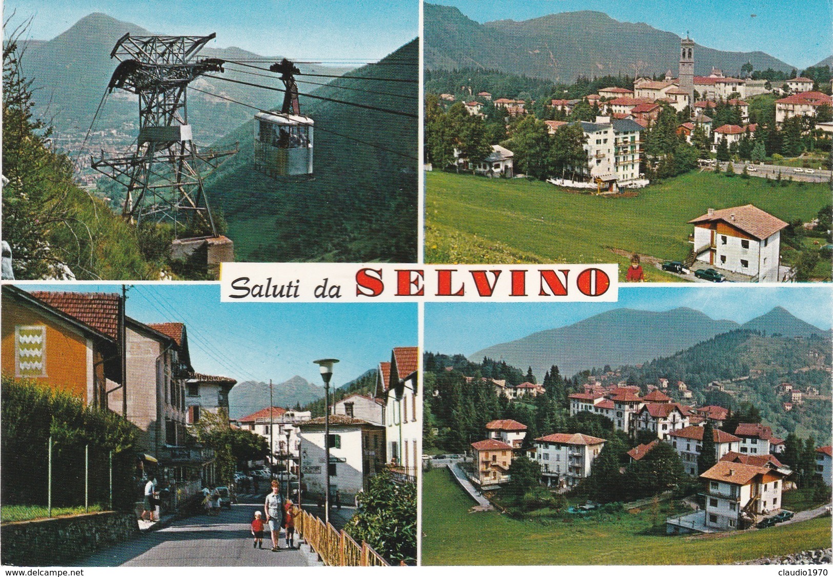 CARTOLINA - POSTCARD - BERGAMO - SALUTI DA SELVINO - Bergamo