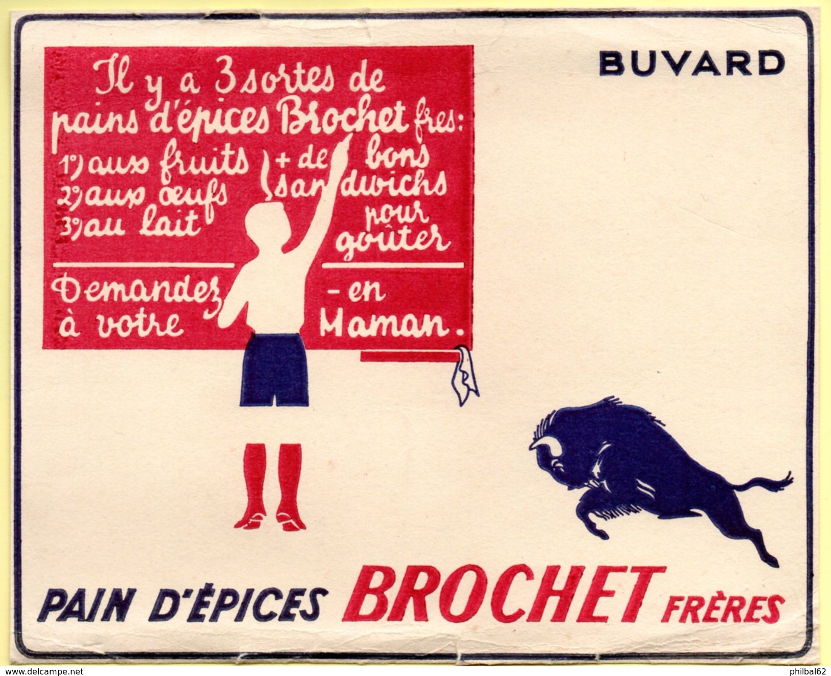 Buvard Brochet Frères, Pain D'épices. - Pan De Especias