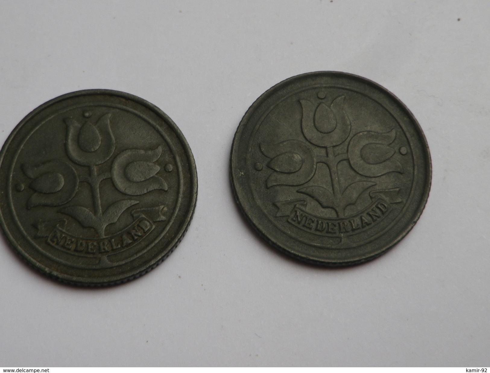 Pays Bas  10 Cents 1941 Et 1942   WWII  Km#173  Zinc   TTB++   (lot De 2) - 10 Cent