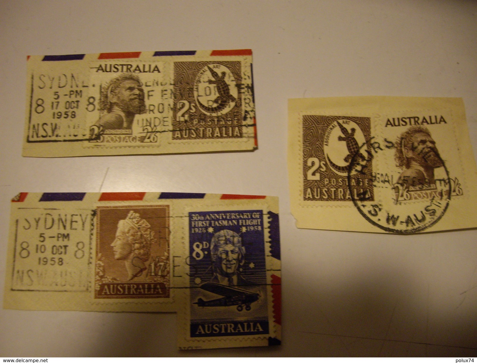 AUSTRALIE Stamp Sur Papier Obliteration A Voir - Marcophilie