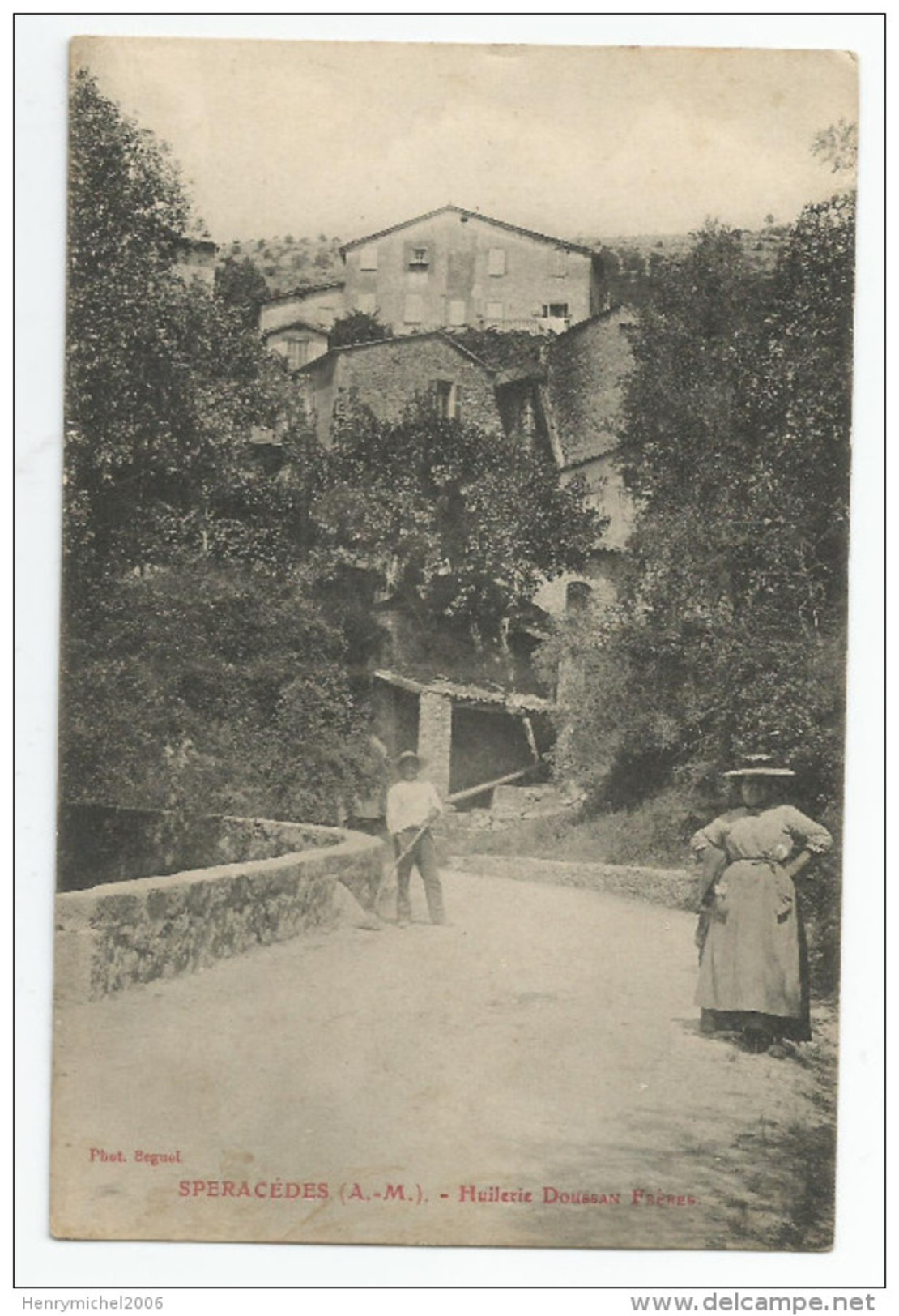 06 - Alpes Maritimes - Speracèdes Huilerie Huiles Doussan Frères , Photo Beguel - Autres & Non Classés