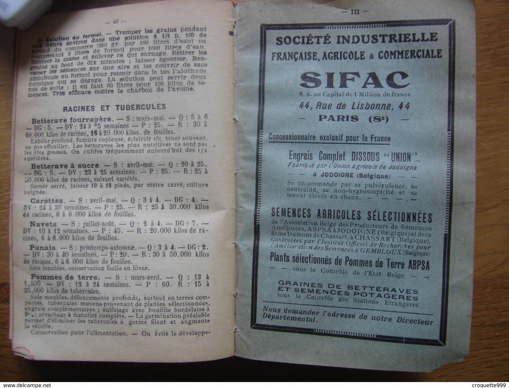 1930 AGENDA AGRICULTEURS ET VITICULTEURS Silvestre Paysans produits traitements