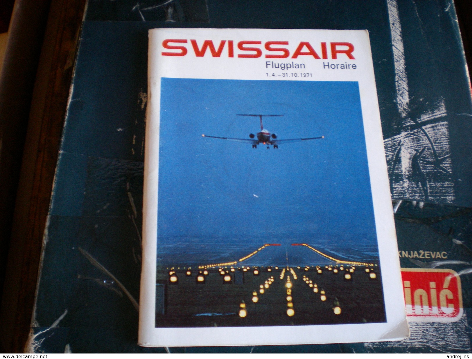 Swissair  Flugplan  Horaire 1971 - Tourism Brochures