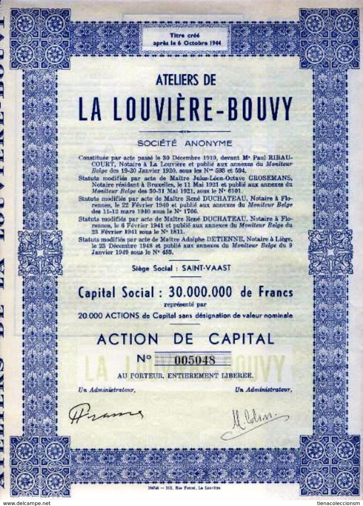 Ateliers De La Louvière - Bouvy - A - C