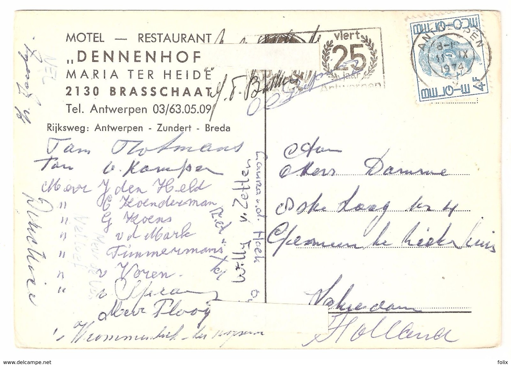 Brasschaat - Motel Restaurant Dennenhof - Maria Ter Heide - 1974 - Brasschaat