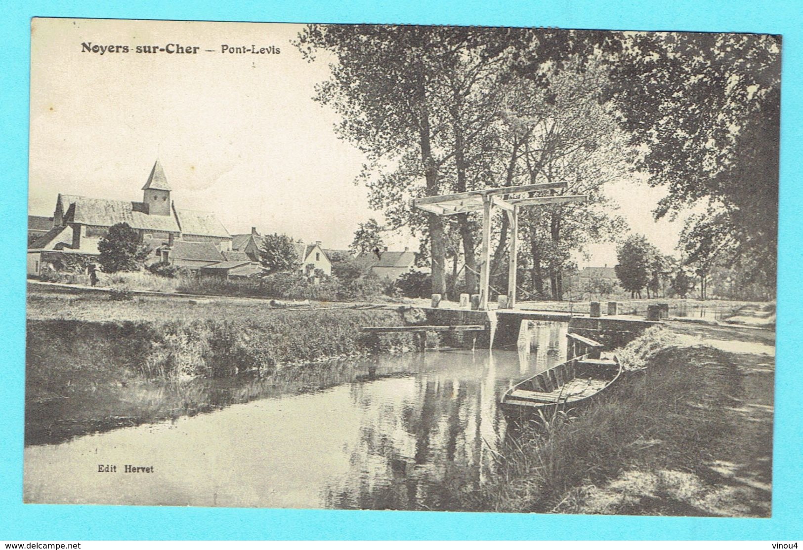 CPA NOYERS SUR CHER Pont Levis 41 Canton De Saint-Aignan - Noyers Sur Cher