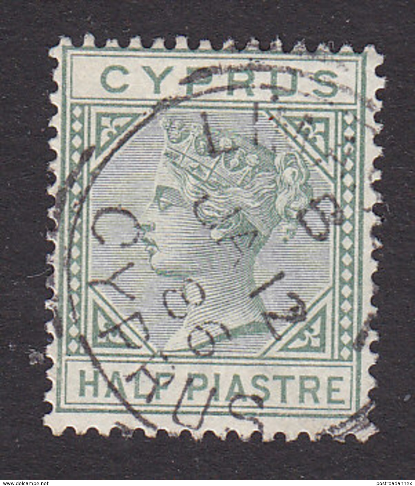 Cyprus, Scott #19a, Used, Victoria, Issued 1882 - Cyprus (...-1960)