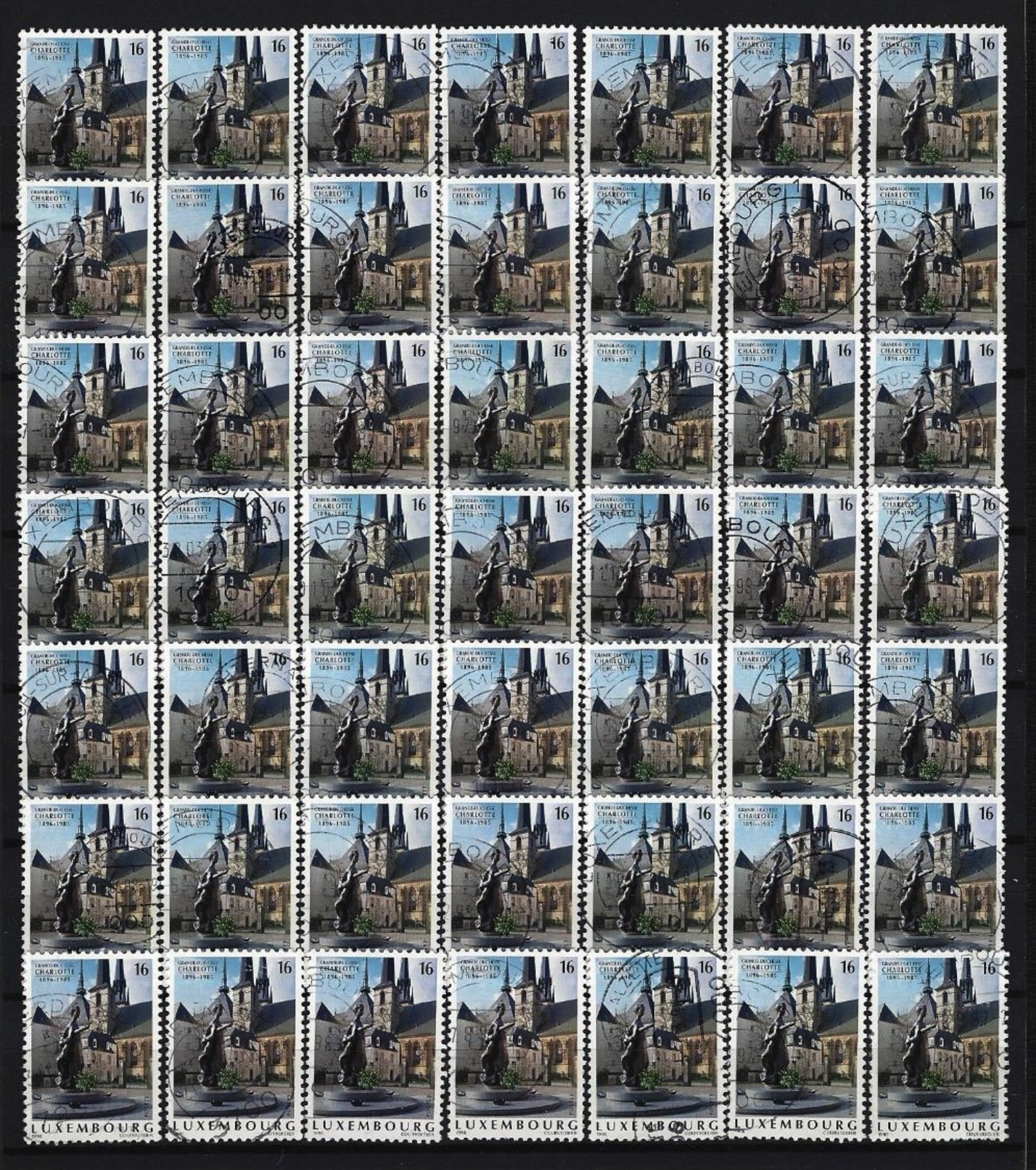 LUXEMBURG - Mi-Nr. 1385 X 49 - 100. Geburtstag Von Großherzogin Charlotte Gestempelt - Used Stamps