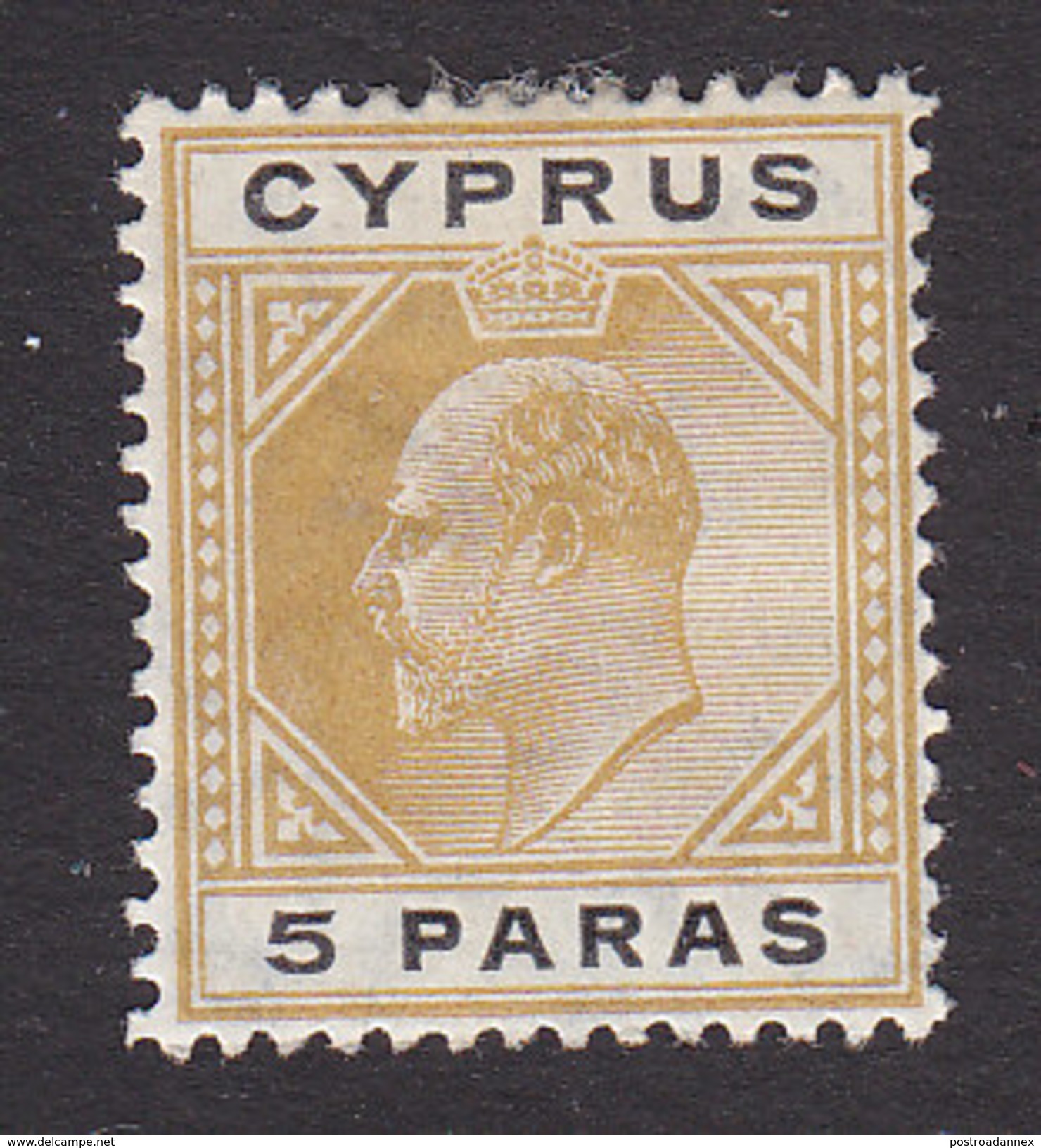 Cyprus, Scott #48, Mint Hinged, Edward VII, Issued 1903 - Chypre (...-1960)