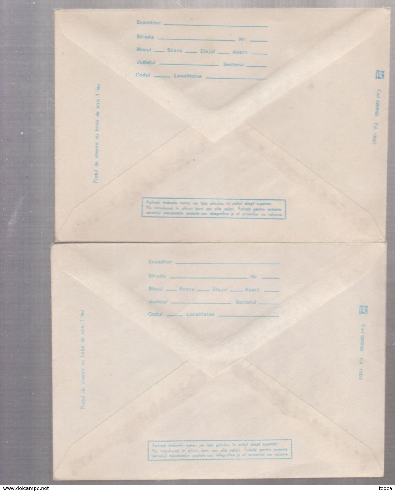 Errors Cover Statiobery Roumanie 1980, OLYMPIC GAMES MOSCOVA 1980, GIURGIU LANDSCAPE - Lettres & Documents