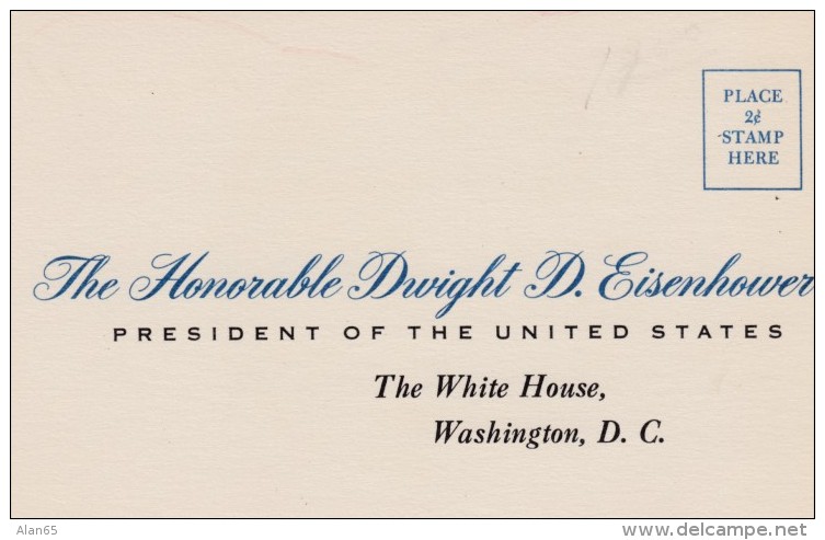 Birthday Greetings To US President Dwight Eisenhower, Centennial Of Republican Party, C1950s Vintage Postcard - Présidents