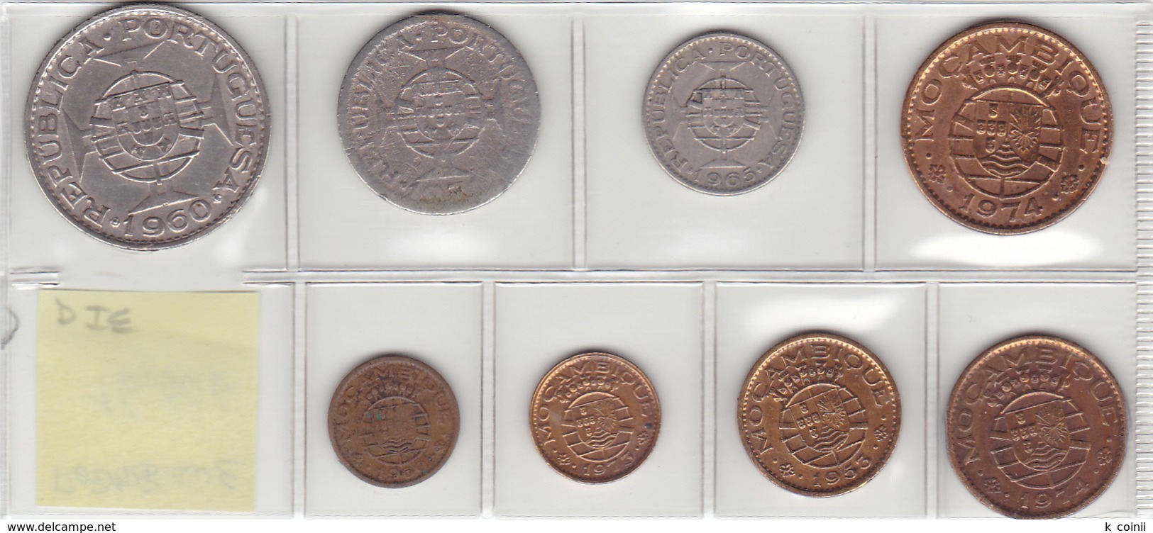 Mozambique - Set Of 8 Coins (portuguese Colonies) - Ref 07 - Mozambique