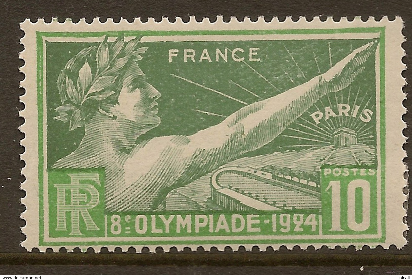 France 1924 10c Olympic Games SG 401 HM #AGB22 - Neufs