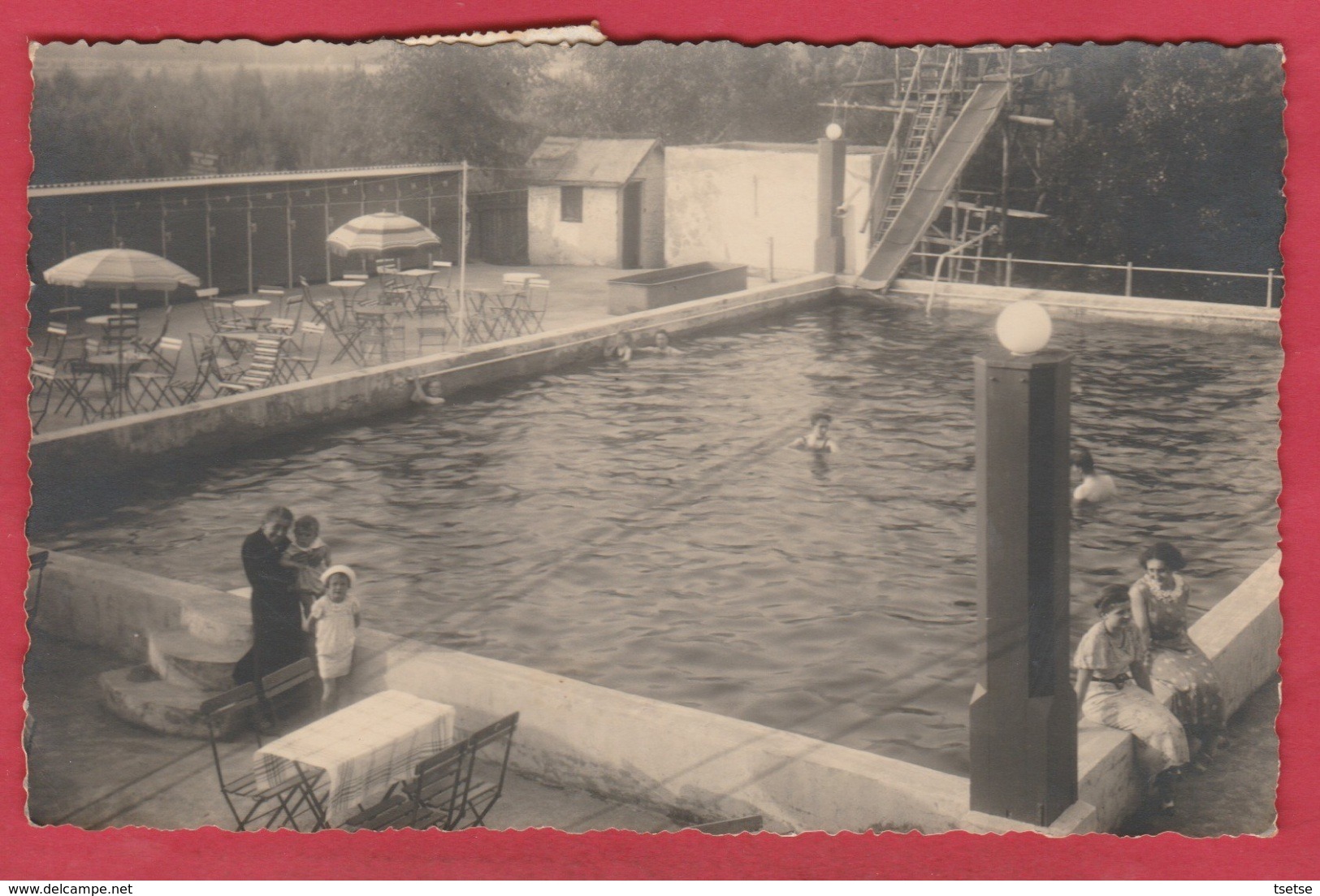 Mechelen ??? ...een Zwembad - Fotokaart - 1940 ( Verso Zien ) - Mechelen