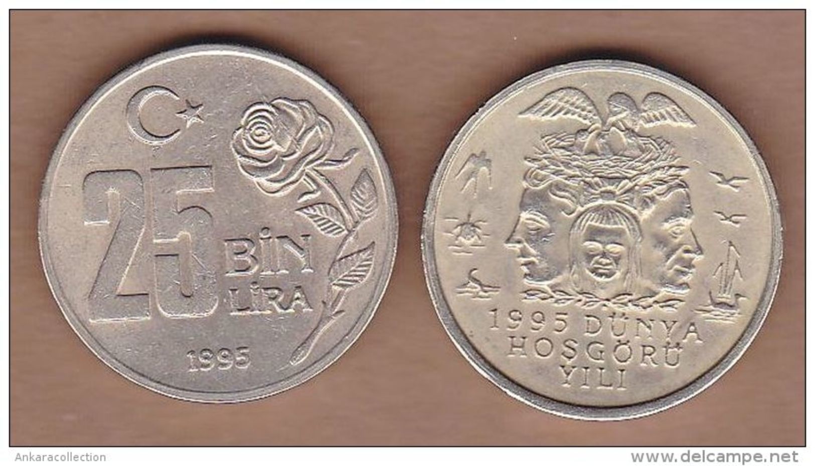 AC- TURKEY - 25 000 LIRA 1995 THE YEAR FOR TOLERANCE AND DESIGNATED UNESCO - Turkey