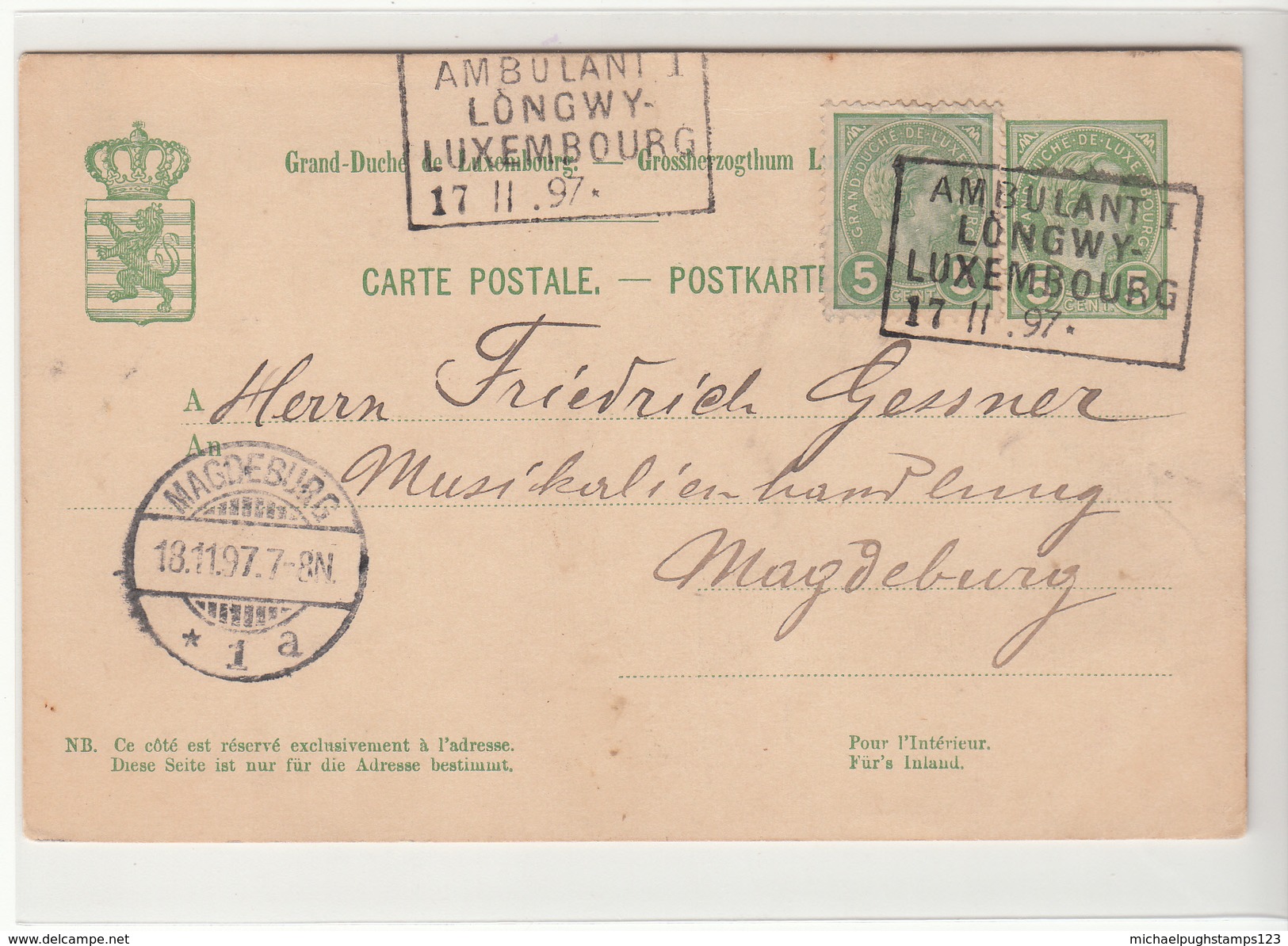 Luxembourg / Stationery / Railways / Germany - Other & Unclassified