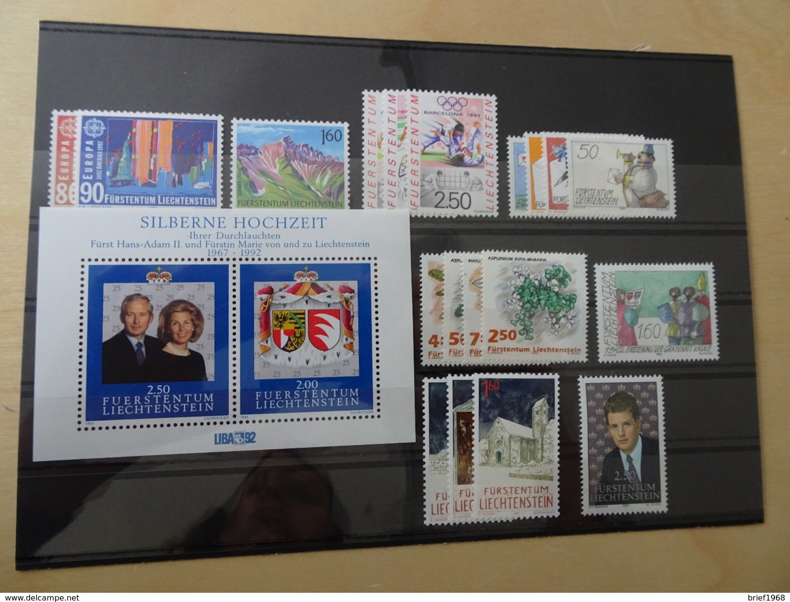 Liechtenstein 1992 Postfrisch Komplett (3932) - Nuovi