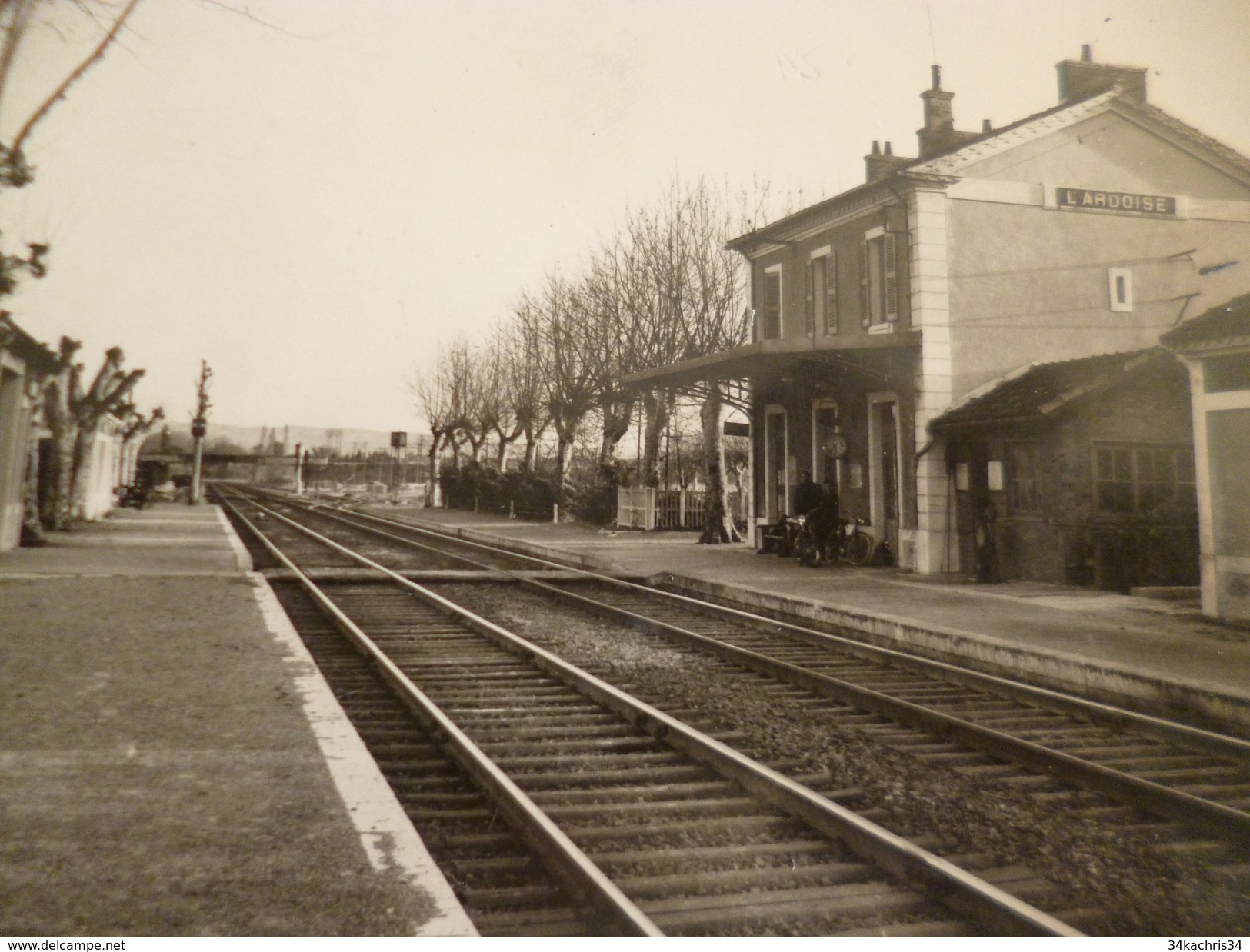 CPSM 30 Gard L'Ardoise La Gare  TBE - Autres & Non Classés