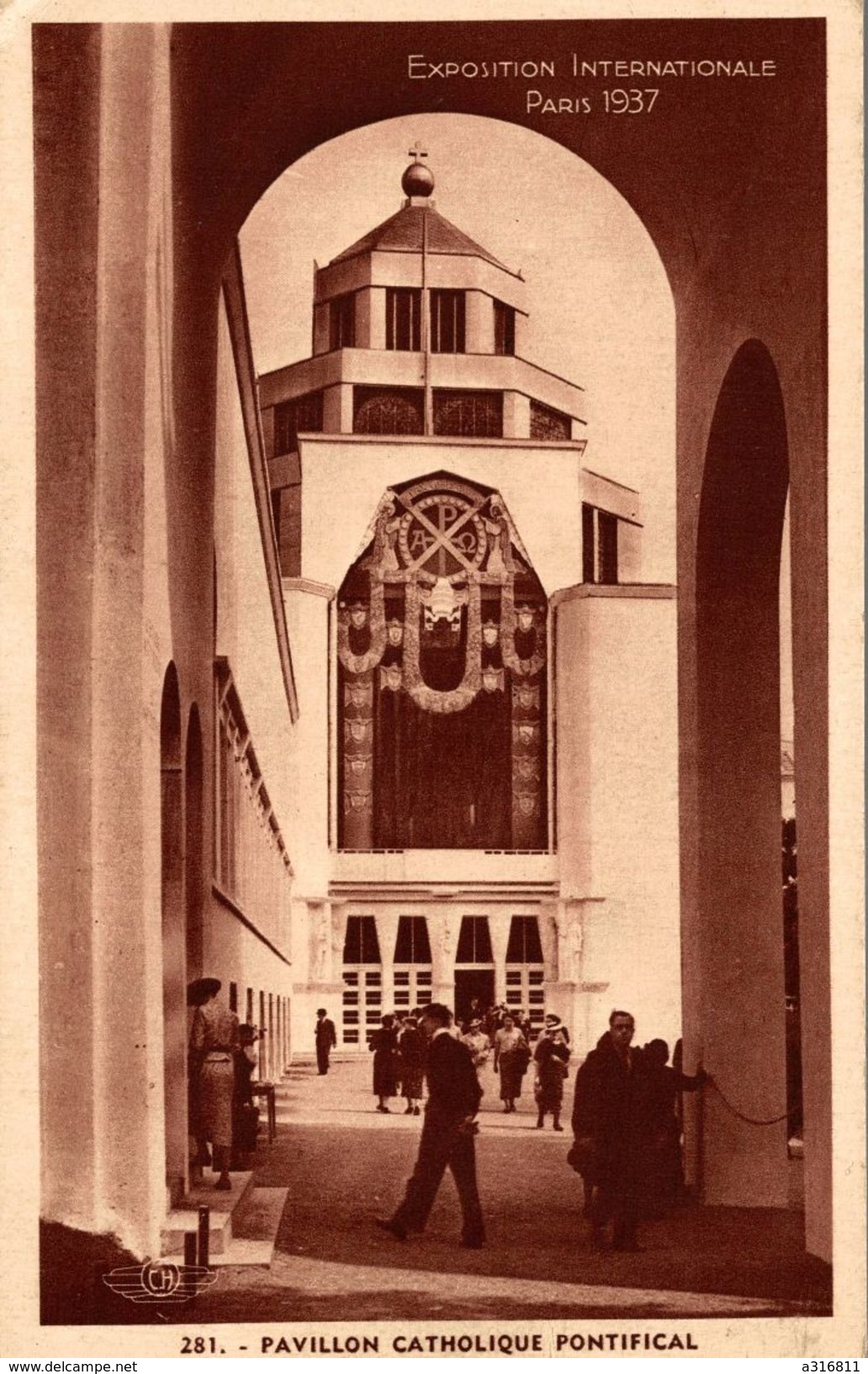 Exposition Internationale Paris 1937  PAVILLON CATHOLIQUE PONTIFICAL - Exhibitions
