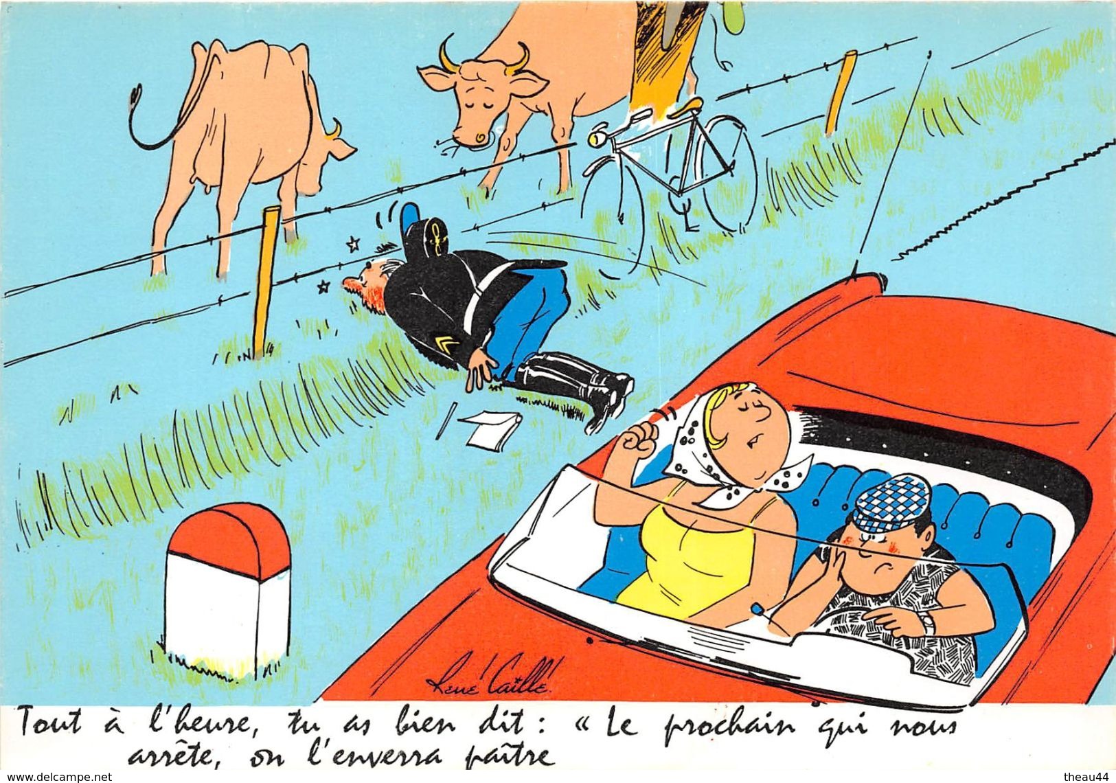 ¤¤  -  Illustrateur " René CAILLE "  -  Gendarme   -  ¤¤ - Autres & Non Classés