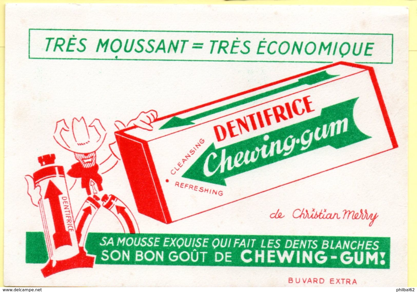 Buvard Dentifrice Chewing-gum De Christian Merry - Parfums & Beauté