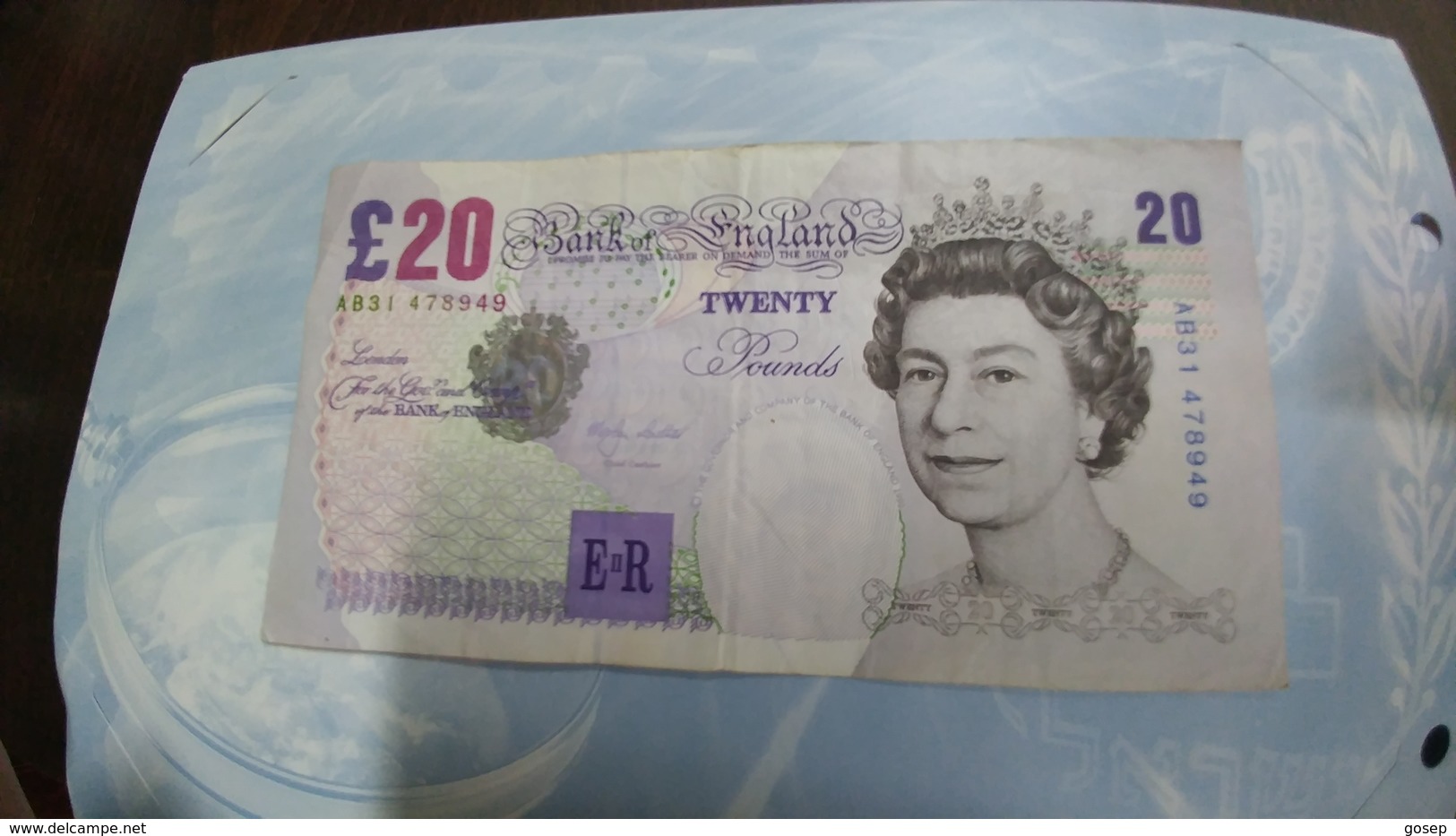 United Kingdom-(20 Pounds)(1999)-(number Note-AB31 478949)-very Good+1bank Note Other Country Free - 20 Pounds