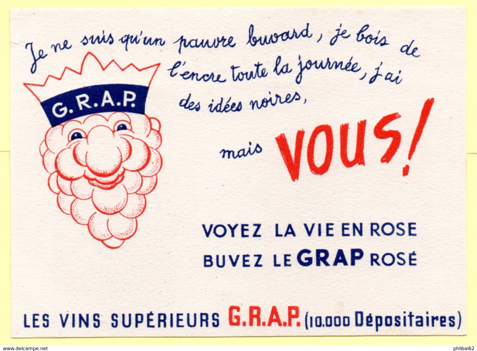 Buvard Vins GRAP - V