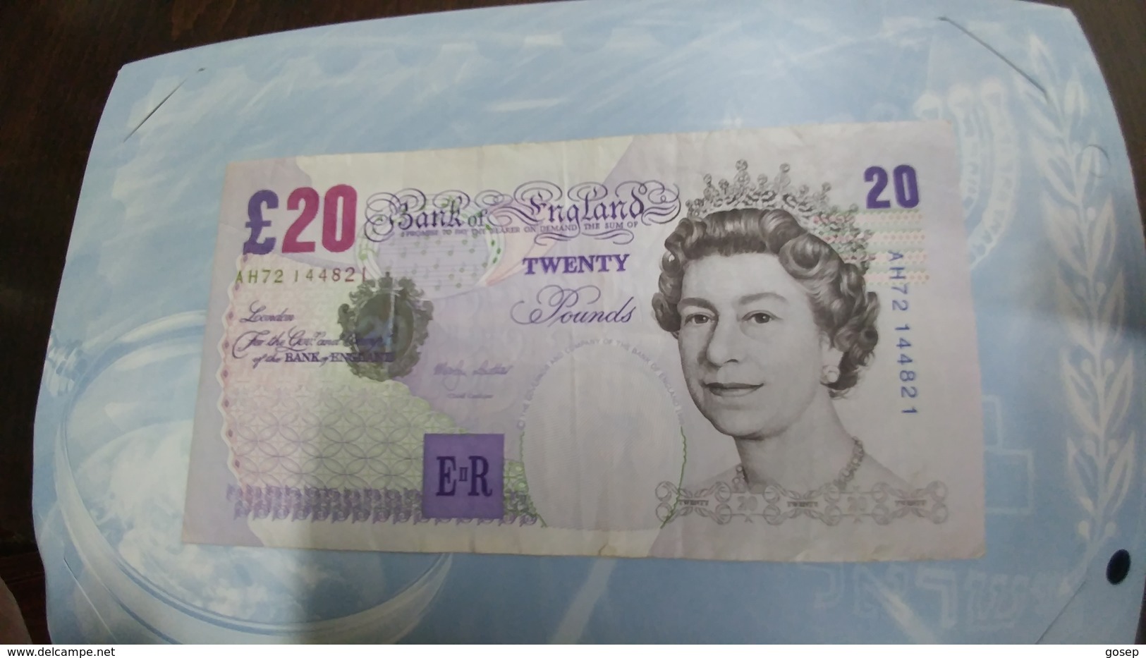 United Kingdom-(20 Pounds)(1999)-(number Note-AH72 144821)-very Good+1bank Note Other Country Free - 20 Pounds