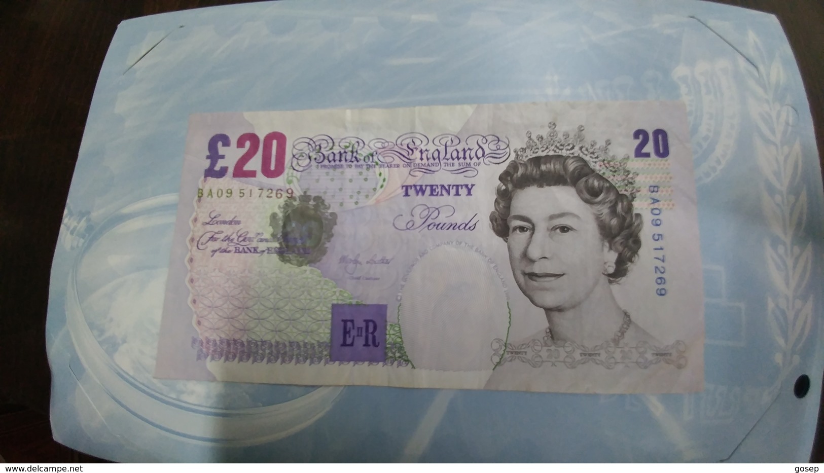 United Kingdom-(20 Pounds)(1999)-(number Note-BA09 517269)-very Good+1bank Note Other Country Free - 20 Pounds