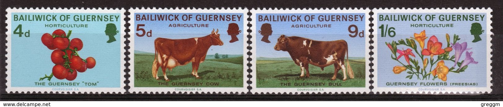 Guernsey 1970 Set Of Stamps To Celebrate Agriculture And Horticulture - Guernsey